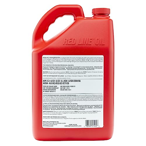 Red Line 21405 15W40 Synthetic Diesel Motor Oil - 1 Gallon (4 Pack) - size: 1 Gallon (4 Pack)