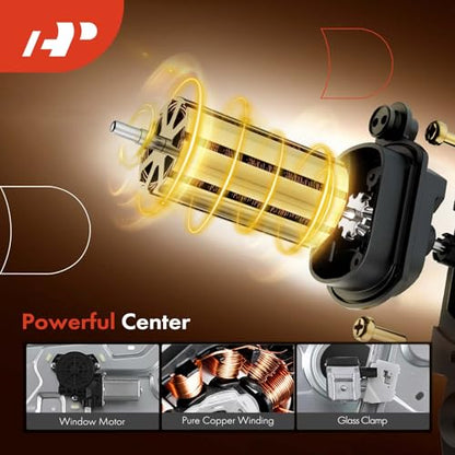 A-Premium Front Passenger Side Power Window Regulator with Motor (2-Pin) - style: Front Passenger Side