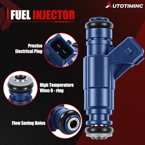 0280156029 Fuel Injectors Set of 6 Compatible with 2001-2003 Ranger 3.0L - color: F-0280156029