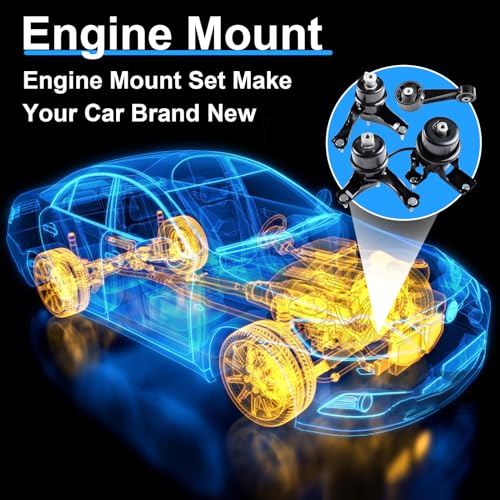 Engine Motor & Transmission Mount Set Compatible with 2007-2017 Toyota Camry 3.5L Replaces#A42017HY, A62036, A62025, A4288, EM-9884, EM-9238, EM-9538, EM-9236 - size: 2007-2017 Toyota Camry 3.5L