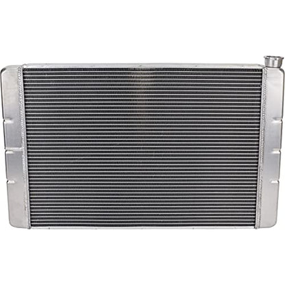Speedway Motors Chevrolet SBC/BBC Universal Lightweight Aluminum Radiator, 24 Inch Width, Premium Performance with Maximum Cooling, Easy Installation to any Build - size: 24 Inch
