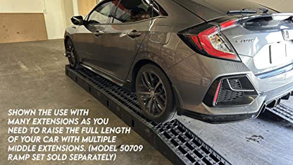 MAXXHAUL 50710 Middle Section (Extension) for 50709 Detachable Removable Poly Black Car Ramp Set (Pair) - style: Ramp Extensions