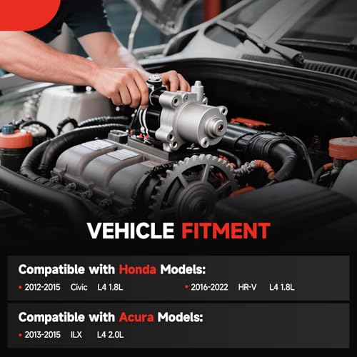 19159 New Starter Replacement for Honda Civic L4 1.8L 2012-2015, Honda HR-V 1.8L 2016-2022, Acura ILX 2.0L L4 2013 2014 2015, 31200-R1A-A01 31200-R0A-004 31200-RIA-A11 19264
