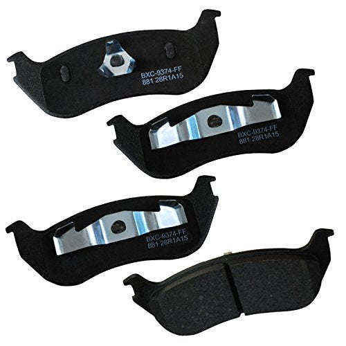Bendix Premium SBC881 Ceramic Rear Brake Pads for Ford Explorer 2005-2002, Explorer Sport Trac 2003, Mercury Mountaineer 2005-2002 - style: SBC881
