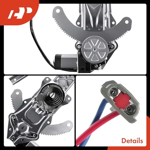 A-Premium Front Passenger Side Power Window Regulator with Motor (2-Pin) - size: Front Passenger Side