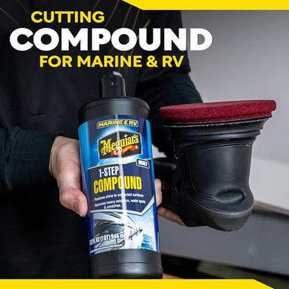 Meguiar's M67 Marine/RV One-Step Compound, 32oz - size: 32 Fluid Ounce, style: One-Step Compound (32 Oz)