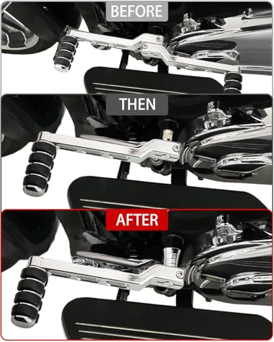 Heel Shifter Eliminator Spacer Shift Shaft Lever Delete Cover Compatible with Harley CVO Road King Electra Street Tri Tour Glide Freewheeler (Eliminator-Chrome) - color: Eliminator-Chrome