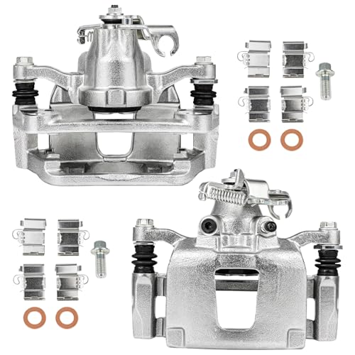 SCITOO Rear Left & Right Disc Brake Calipers With Bracket 18B5399 18B5398 - size: Rear[18B5399 & 18B5398]