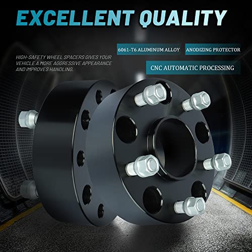 IRONTEK 2in Wheel Spacers 5x139.7mm (77.8mm Bore, 9/16-18 Studs) 5x5.5 to 5x5.5 Hubcentric Spacers 50mm FITS Chrysler 07-09 Aspen, for Dodge 02-11 Ram 1500 2WD 4WD, 05-10 Dakota, 2011 Ram 1500 - size: 5x5.5-50mm