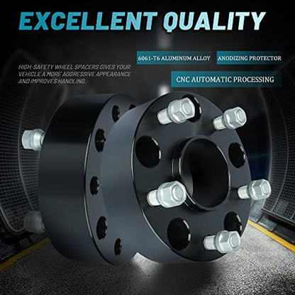 IRONTEK 2in Wheel Spacers 5x139.7mm (77.8mm Bore, 9/16-18 Studs) 5x5.5 to 5x5.5 Hubcentric Spacers 50mm FITS Chrysler 07-09 Aspen, for Dodge 02-11 Ram 1500 2WD 4WD, 05-10 Dakota, 2011 Ram 1500 - size: 5x5.5-50mm