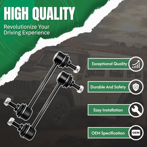 2PCS Front Stabilizer Sway Bar End Links for Ford 2010 2011 2012 Fusion,for Lincoln 2009 2010 2011 2012 MKZ [After 04/2009], Compatible with Mercury 2010-2011 Milan K750415 - size: K750415 X2