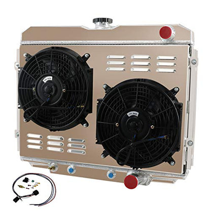 3Row Radiator Shroud Fan Relay For 1967-1970 FORD MUSTANG/MERCURY COUGAR V8 24"
