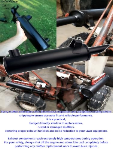 105-296 Mower Exhaust Muffler Included Mounting Clamp Kit