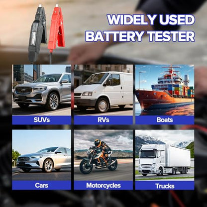 2026 Launch Upgraded BST360 6V 12V Car Battery Tester, Bluetooth Battery Load Tester Charging Cranking System Analyzer for Android/iPhone/Launch X431, 100-2000 CCA Alternator Tester Voltmeter