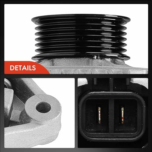 A-Premium Alternator, 12V 80A 6-Groove Pulley CW, Compatible with Nissan