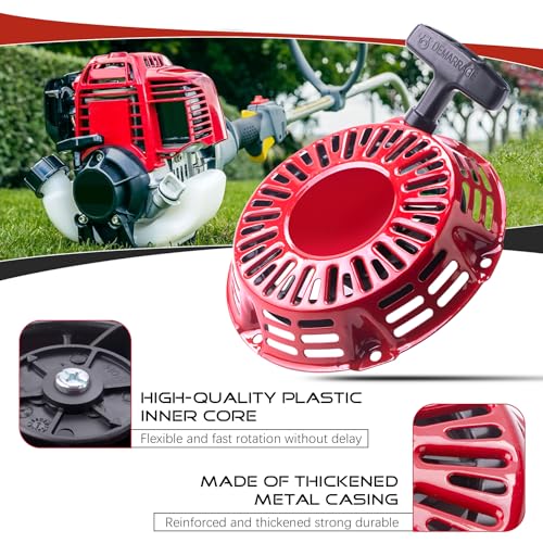 Recoil Starter with Start Cup Fit Honda GX120 GX160 GX200 Pull Starter (Steel Rod Paws) Engine 4/5.5/6.5hp Motor Replace # 28400-ZE1-003ZF 28400-ZH8-013YA