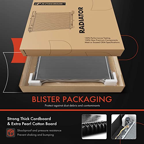 A-Premium Engine Coolant Radiator Assembly with Transmission Oil Cooler