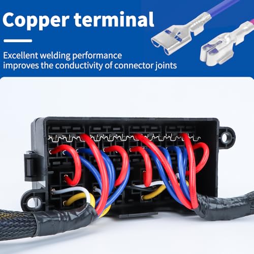 Generic 12-Way Fuse & 4-Relay Power Distribution Box - size: Generic 12-Way Fuse