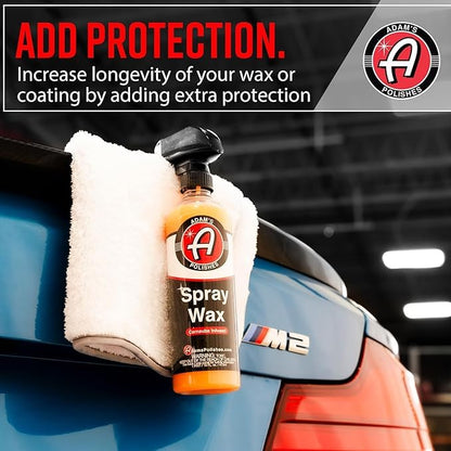 Adam's Polishes Spray Wax Gallon - Premium Infused Carnauba Car Wax Spray For Shine, Polish & Top Coat Paint Protection | Car Wash Enhancer & Clay Bar Lubricant | Car Boat Motorcycle RV Detailing - size: 128 Fl Oz (Pack of 1)