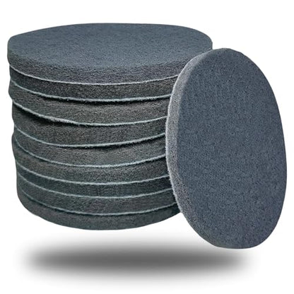10 Pack 5 Inch 800 Grit Scrubber Scouring Pads Flocking Scuff Pads -5" Hoop and Loop Scuff Pads Conditioning Discs Polishing Pad for Furniture Automotive Cleaning, Rust Removal - style: 800 Grit