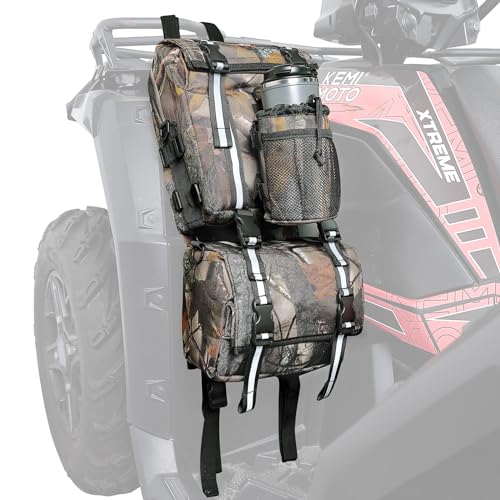 KEMIMOTO ATV Fender Bag Water-resistance Bags With Drink Holder Camo - color: Camo
