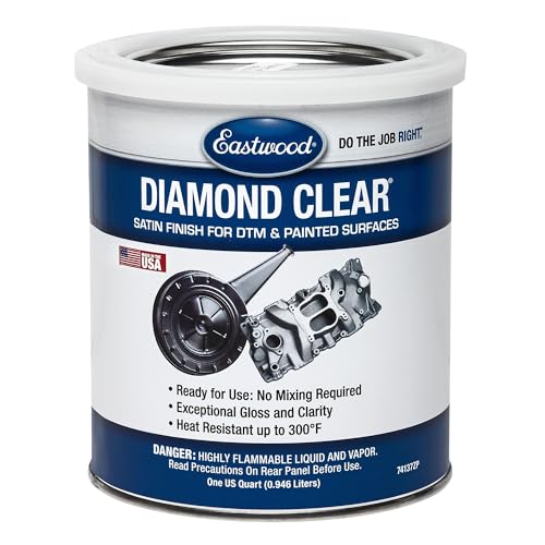 Eastwood Diamond Clear Satin DTM Direct to Metal and Painted Surfaces Paint Quart - style: Satin Clear Quart