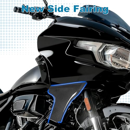Side Fairing Panel Bracket Kit for Harley CVO Road Glide ST - color: Carbon Fiber Pattern