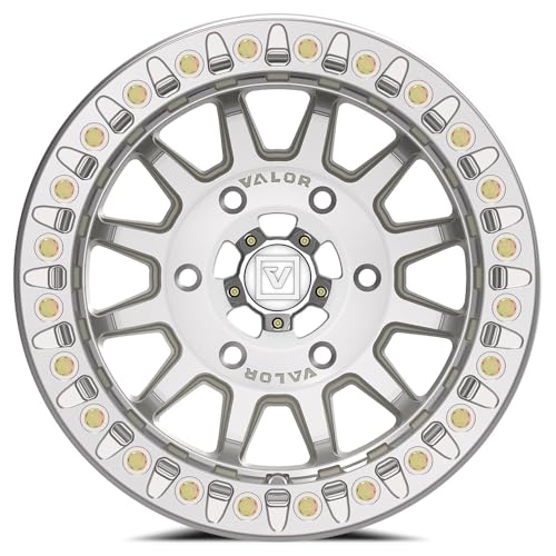 15x10 Valor Offroad V09 Raw Machined BEADLOCK UTV Wheel 6x5.5 (0mm)