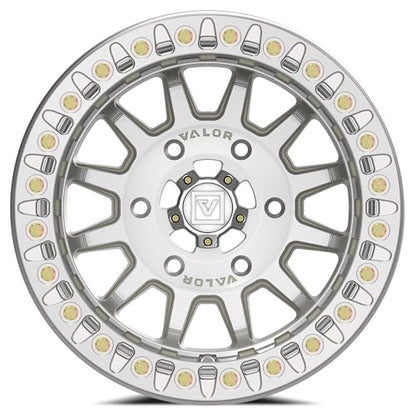 15x10 Valor Offroad V09 Raw Machined BEADLOCK UTV Wheel 6x5.5 (0mm)