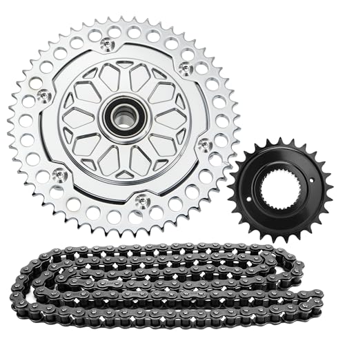 2009-up Touring Belt Drive to Chain Drive Conversion Kit for Harley, Silver - color: Silver