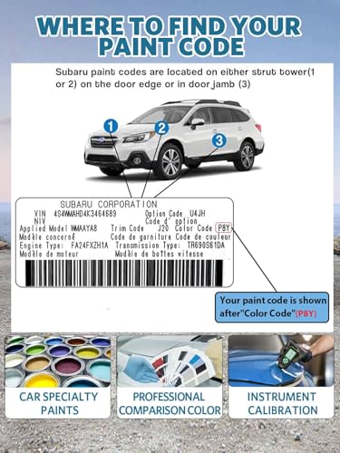 Twilight Blue Metallic(H1Q) Touch Up Paint for Subaru - color: Twilight Blue Metallic(H1Q) for C-Class Sedan /GLE SUV /GLS SUV, style: For subaru