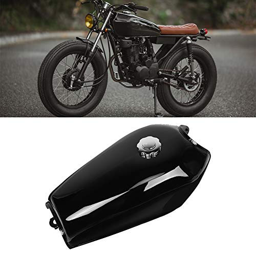 Motorcycles Fuel ,Universal Bright Black Retro Fuel Gas with Cover Switch Compatible for CG125, LIANGLIDE7SOXD9YZNA