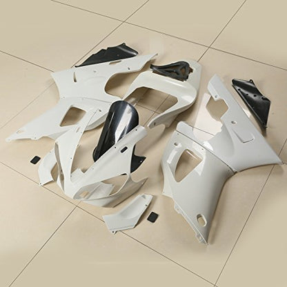 TCT-MOTORPARTS Unpainted ABS Fairing Bodywork Body Fits for YAMAHA YZF 1000 R1 YZF-R1 2000-2001 - size: Fit For YZF R1 2000-2001