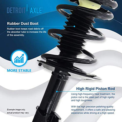 Detroit Axle - 4 Ready Struts for 1997-2005 Buick Century, 1997-2004 Regal - size: 10003-4/Shock Kit