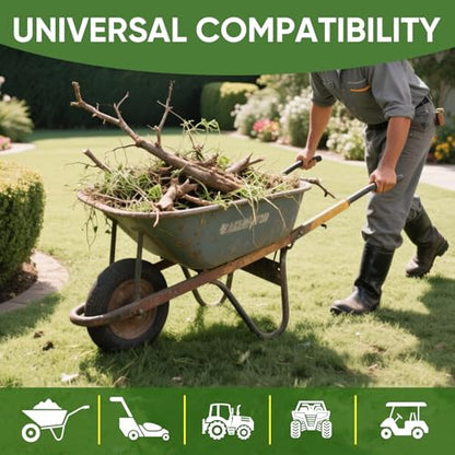 TICONN 18x8.5/9.5-8 Tire Inner Tube, 2 Pack Inner Tire Tube for Wheelbarrow Tires, Replacement Tube with TR-13 Straight Valve Stem for Wheelbarrows, Lawn Mowers, Hand Trucks - size: 18x8.5/9.5-8 (TR-13)