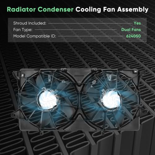 Engine Cooling Fan Assembly 2015-2020 for Cadillac for Escalade 6.2L