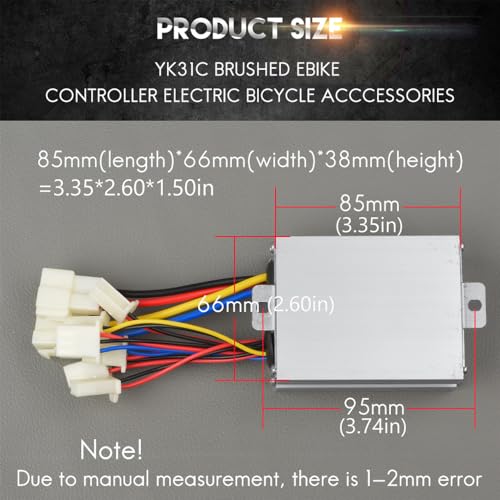 24V 350W Brushed Electric Motor Kit, Speed Controller, Throttle with Key - size: 24V 350W