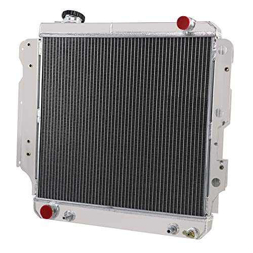 ALLOYWORKS 4 Row Core Full Aluminum Radiator For Jeep Wrangler YJ TJ 2.4L & 2.5L & 4.0L & 4.2L 1987-2006