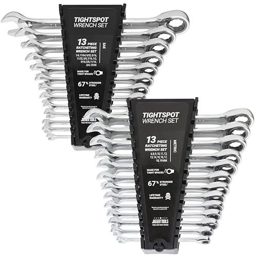 Jaeger 26pc Ratcheting Wrench Master Set - Metric & Inch/SAE Combination Sizes - size: 26pc Inch + Metric