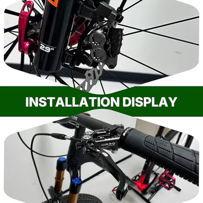 RACEDUEL IIIPRO PEERAGE4 4-Piston MTB Hydraulic Disc Brake Set - color: Black