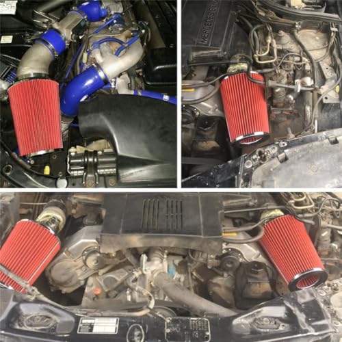 Car Cold air intake filter 3“ High Flow Filter Fits Cars Trucks SUVs - size: 76mm3 Inch 3.5