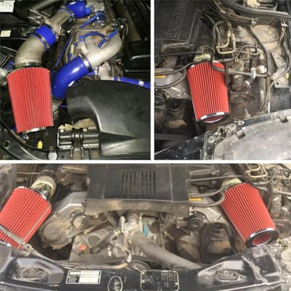 Car Cold air intake filter 3“ High Flow Filter Fits Cars Trucks SUVs - size: 76mm3 Inch 3.5