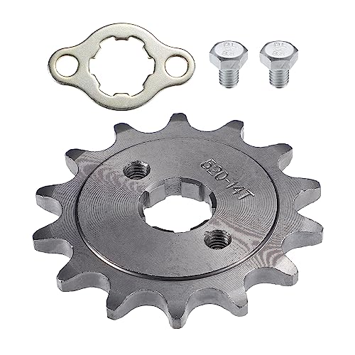 X AUTOHAUX 50cc 520 Style 14 Teeth 20mm ID Motorcycle Front Chain Sprocket