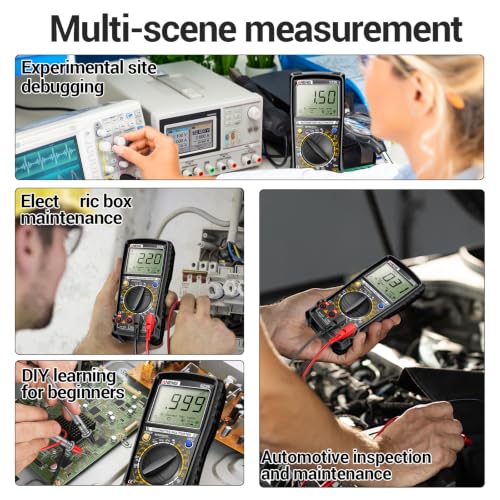 ANENG SZ26 Digital Multimeter, Engine Analyzer, 500-10000 RPM Tachometer - color: Black