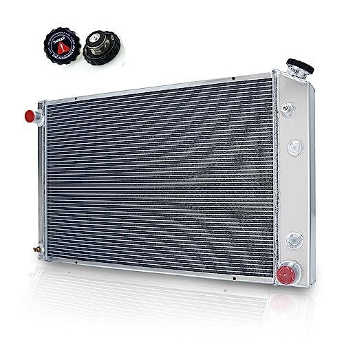 ECMRAD 4 Rows Aluminum Performance Radiator for 1973-1991 Chevy C10 C20 C30 K10 K20 K30 Blazer/GMC/Suburban
