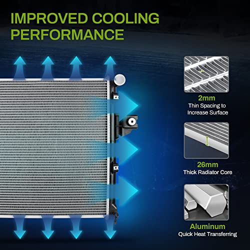 AUTOSAVER88 Radiator Compatible with 1999 2000 2001 2002 2003 2004 Grand Cherokee 6Cyl 4.0L L6 - style: 1999-2004 Jeep Cherokee