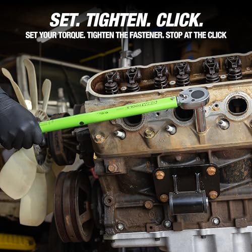 OEMTOOLS 25689 1/2 Inch Drive Click-Style Torque Wrench, 10-150 Ft/Lb., Clicks at Desired Torque, Torque Wrench 1/2 Drive, Lug Wrench, Tire Wrench - size: 1/2"" Dr. 10-150 Ft/Lbs