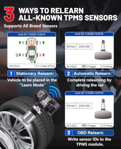 Autel TS508WF TPMS Programming Tool, 2026 WiFi Ver of TS508 TS501PRO TS408S, Tire Pressure Monitor, Program MX-Sensors 315/433MHz, Relearn Activate All Sensors, TPMS Scan Tool Read & Clear DTCs
