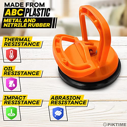 Car Dent Puller, 3 Pcs, One Large 4.6" and Two Small 2.2", Gloves