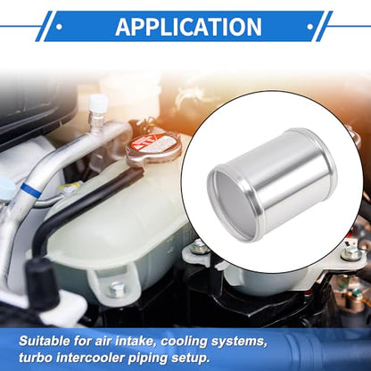 3" OD 0° 6063 Aluminum Alloy Tube Intercooler Pipe 4" Length - size: 3"OD 4"Length